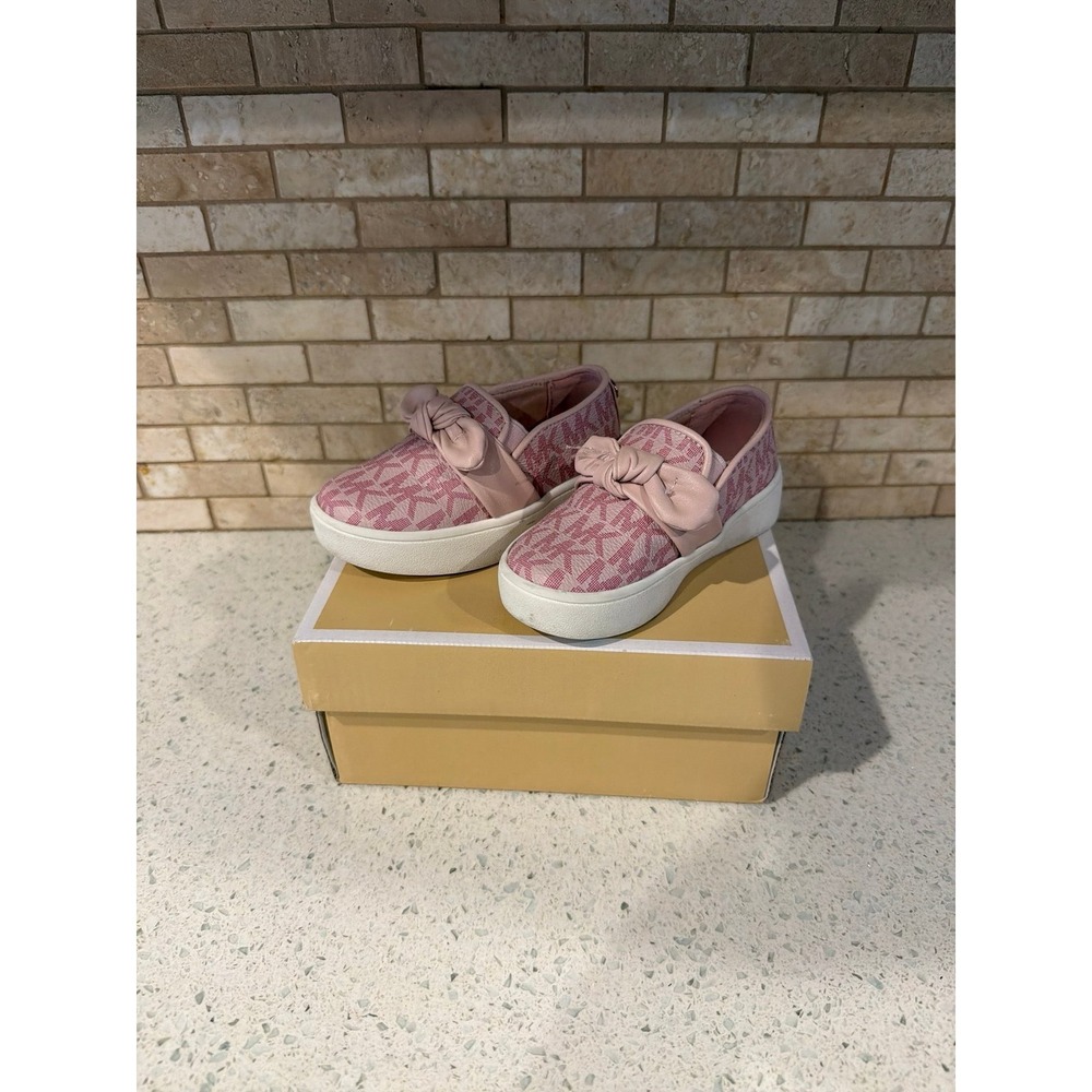 Michael‎ Kors  Jem Bow Slip-On Sneaker Toddler Size 5 Color Pink